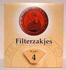 Alex Meijer koffiefilterpapier nr. 4 6 pak 80 st  