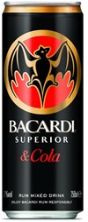 Bacardi & Cola blik 24 x 0,25 l                
