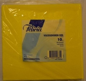 Felicia schoonmaakdoekjes geel 10 st              