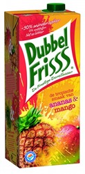 Dubbelfriss ananas mango pak tetra 8 x 1,5 l            