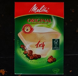 Melitta koffiefilter natuurpapier 1x4 pak 4 x 100 st  