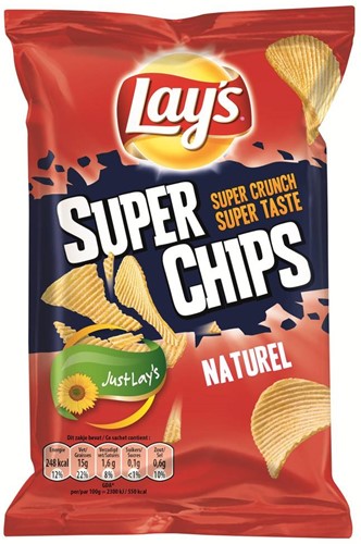 Lay's chips max naturel 20 x 45 gr               