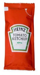 Heinz tomatenketchup zakjes doos 100 st           