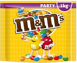 M & M's partypack pinda zak 1 kg                  