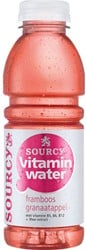 Sourcy vitamin water pet 6 x 0,5 l framboos granaatappel  ST   