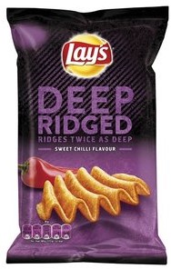 Lay's chips deep ridged American BBQ zak 9 x 147 gr