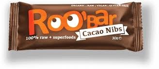 RooBar Cacao Nibs & Almons BIO 20x30g             