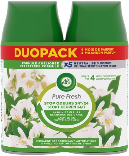 Airwick automatic spray navulling witte bloem 2 x 250 ml