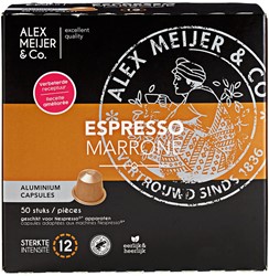 Alex Meijer espresso marrone cups 50 st           