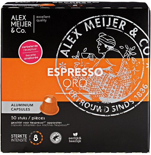 Alex Meijer espresso oro cups 50 st               
