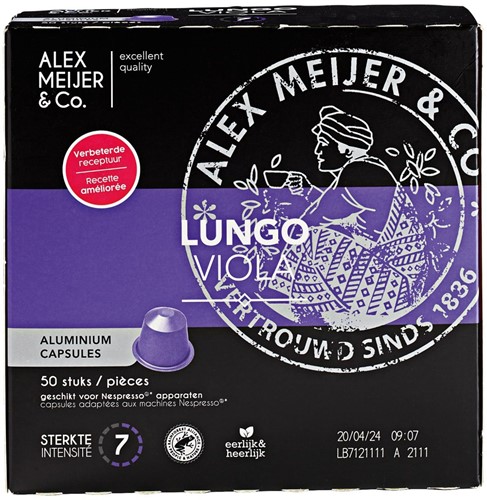 Alex Meijer lungo viola cups 50 st                