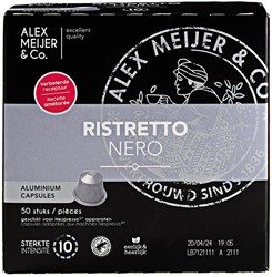 Alex Meijer ristretto nero cups 50 st             