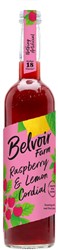 Belvoir raspberry & lemon cordial bio fles 500 ml