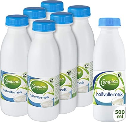 Campina halfvolle melk pet-fles 6 x 