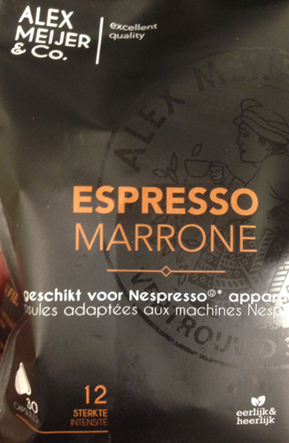 Alex Meijer Espresso Marrone cups 30 st           