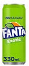 Fanta Exotic blik (no sugar) 24 x 0,33 l                     