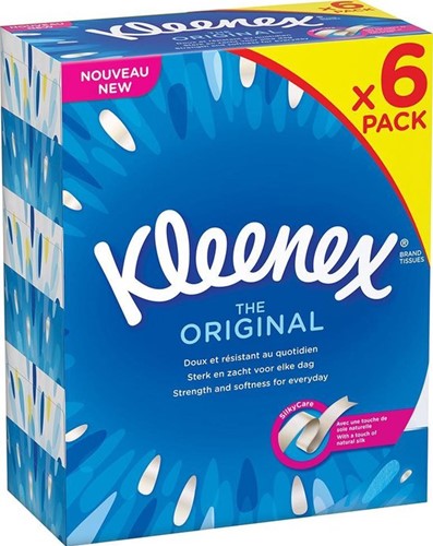 Kleenex tissue box original pak 6 x 80 st