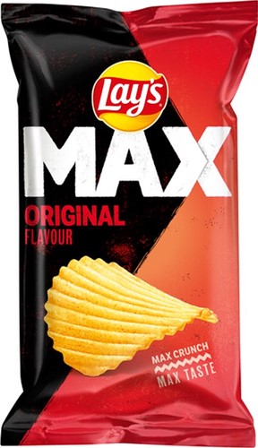 Lay's chips max naturel zak 10 x 185 gr          