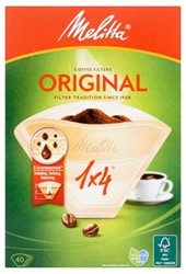 Melitta aromafilterpapier 1x4 natuur pak 9 x 40 st