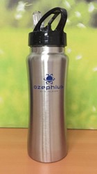 Drinkfles 600 ml roestvrijstaal met opdruk