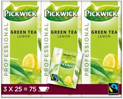 Pickwick professioneel green tea lemon doos 3 x 25 st 