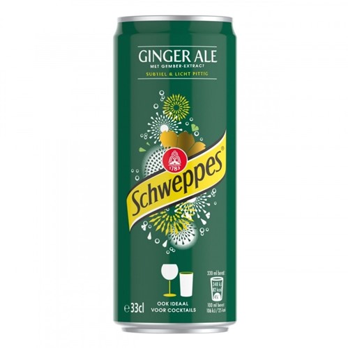Schweppes Ginger Ale blik 24 x 0,25 l 