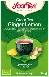 Yogi tea green ginger lemon bio 17 x 1,8 gr